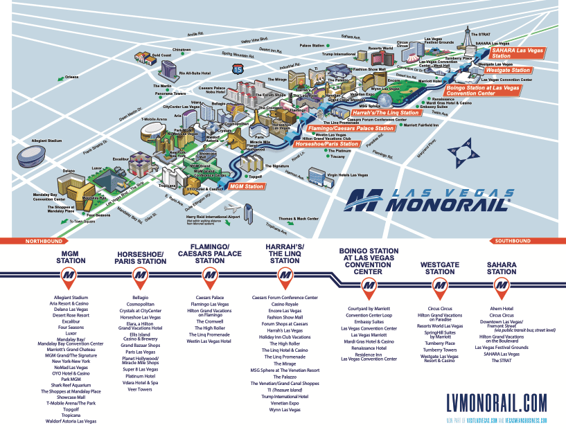 monorail las vegas map